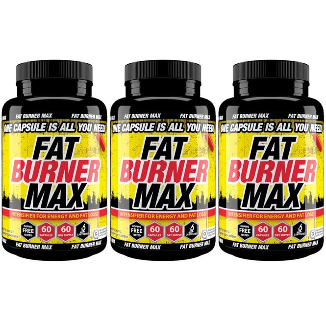 Hovedbilde 3-Pack Fat Burner MAX - 6 mnd forbruk