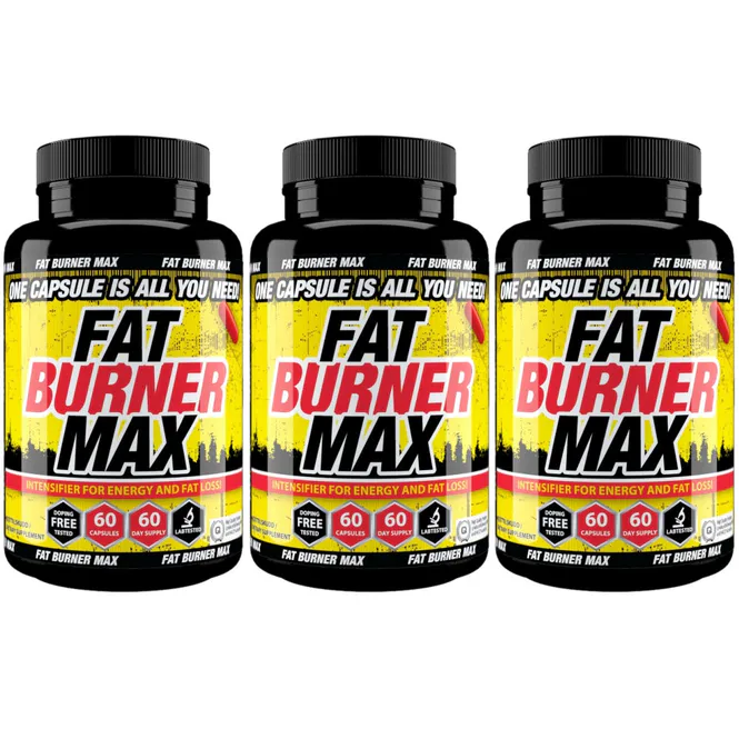 Hovedbilde 3-Pack Fat Burner MAX - 6 mnd forbruk