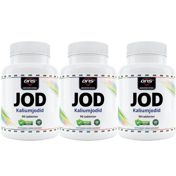3-pack Jod - Kaliumjodid - 3 x 90 tabletter