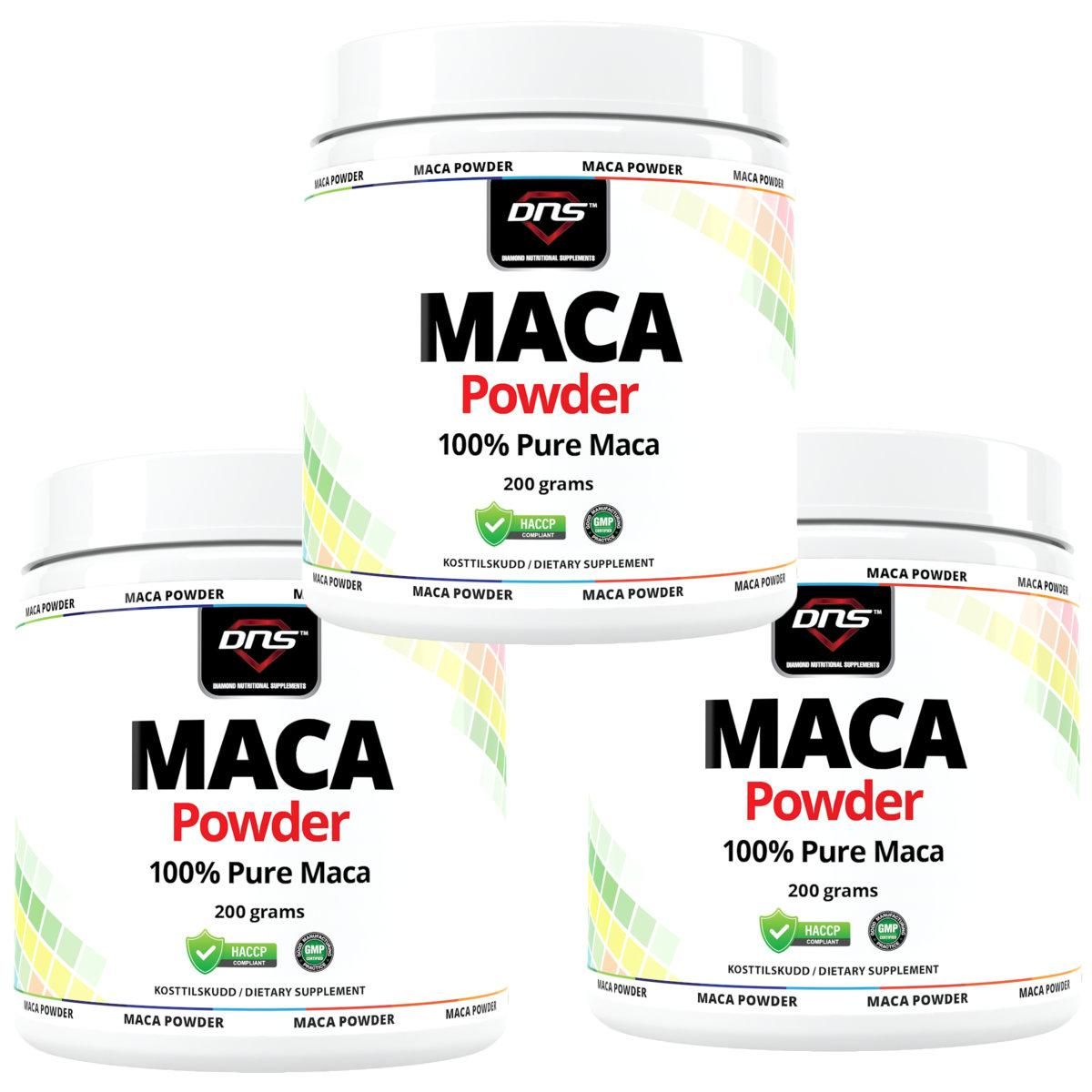 3-pack 100% Pure MACA Powder - 3 x 200g
