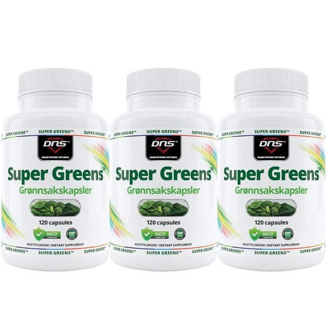 Hovedbilde 3-pack-Super Greens Grønnsakskapsler - 3 x 120 kapsler