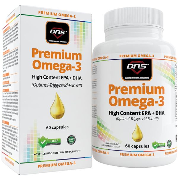 Premium Omega-3 High EPA + DHA - 60 kapsler