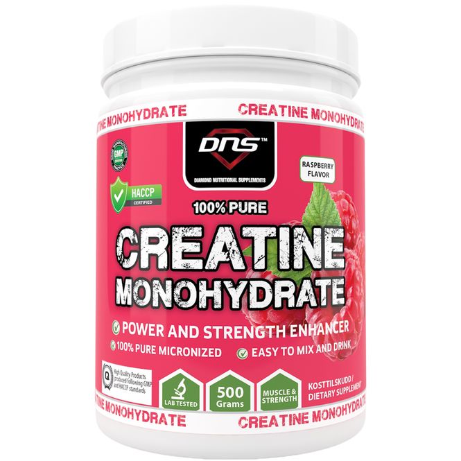 Hovedbilde Creatine Monohydrate Raspberry smak - 500 gram 