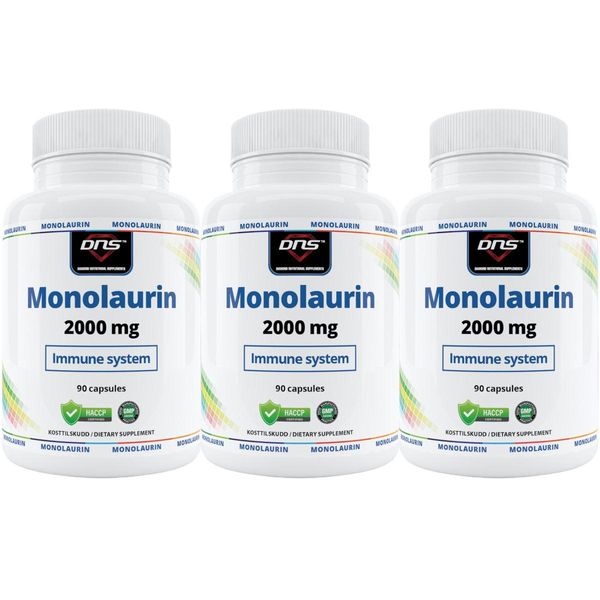 3-pack Monolaurin - 500 mg - 3 x 90 kapsler