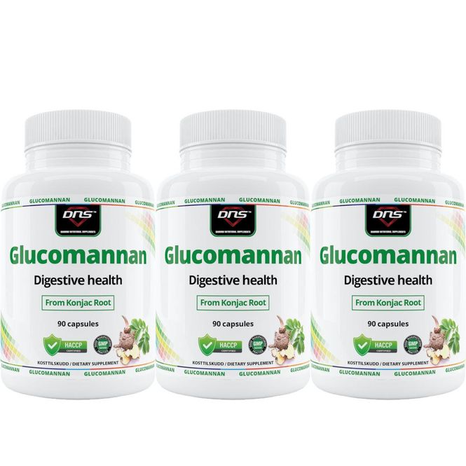 Hovedbilde 3-pack Glucomannan - Konjac Root - 3 x 90 kapsler