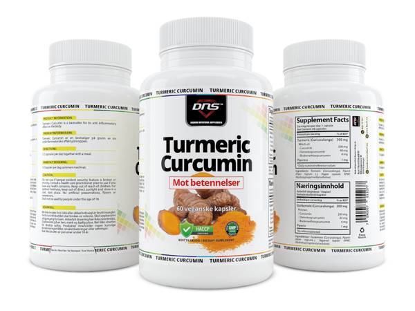 Gurkemeie - Turmeric - Curcumin - 60 kapsler