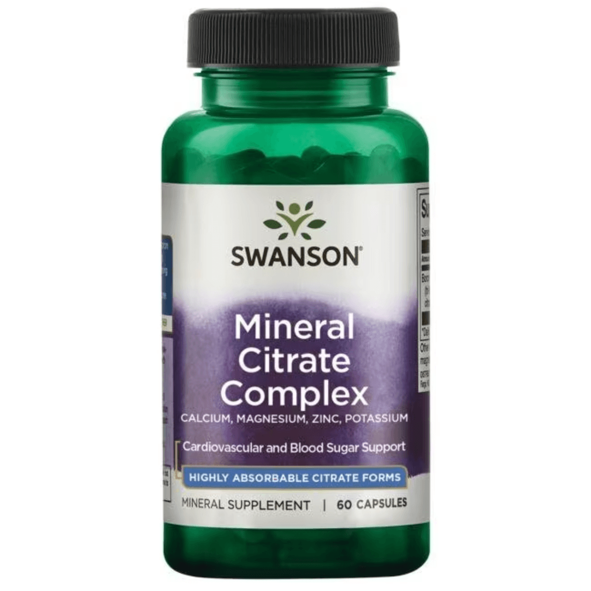 Mineral Citrate Complex (Kalsium, magnesium, sink, kalium) - 60 kapsler