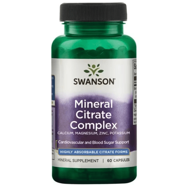 Mineral Citrate Complex  (Kalsium, magnesium, sink, kalium) - 60 kapsler