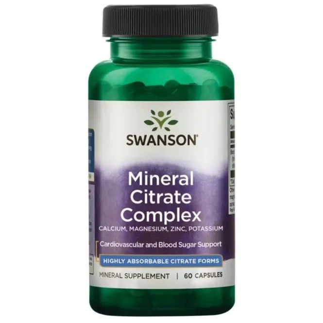 Hovedbilde Mineral Citrate Complex  (Kalsium, magnesium, sink, kalium) - 60 kapsler