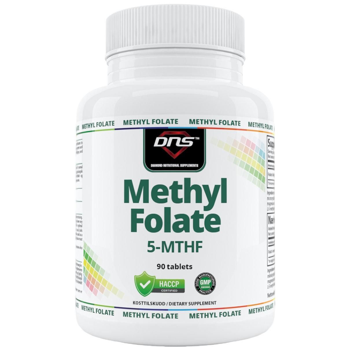 Metylfolat - Folate 5-Methyltetrahydrofolic Acid - 90 tabletter