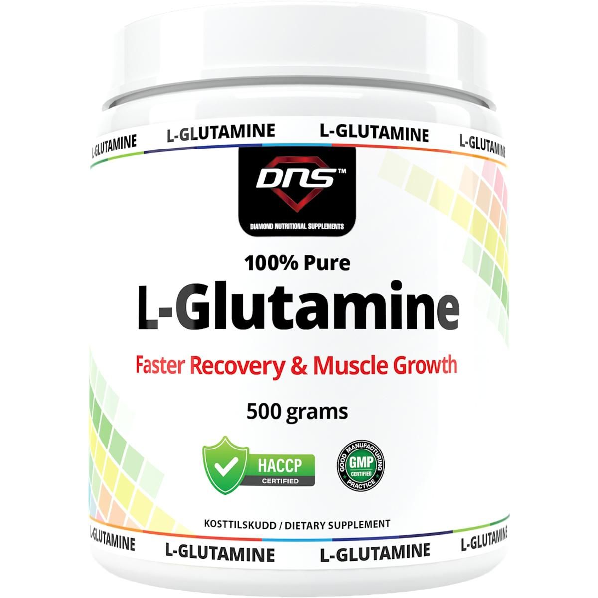100% L-Glutamin - 500 gram