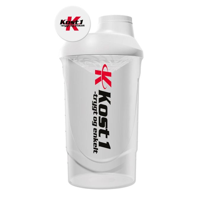 Hovedbilde Kost1 Shaker 600 ml - Hvit
