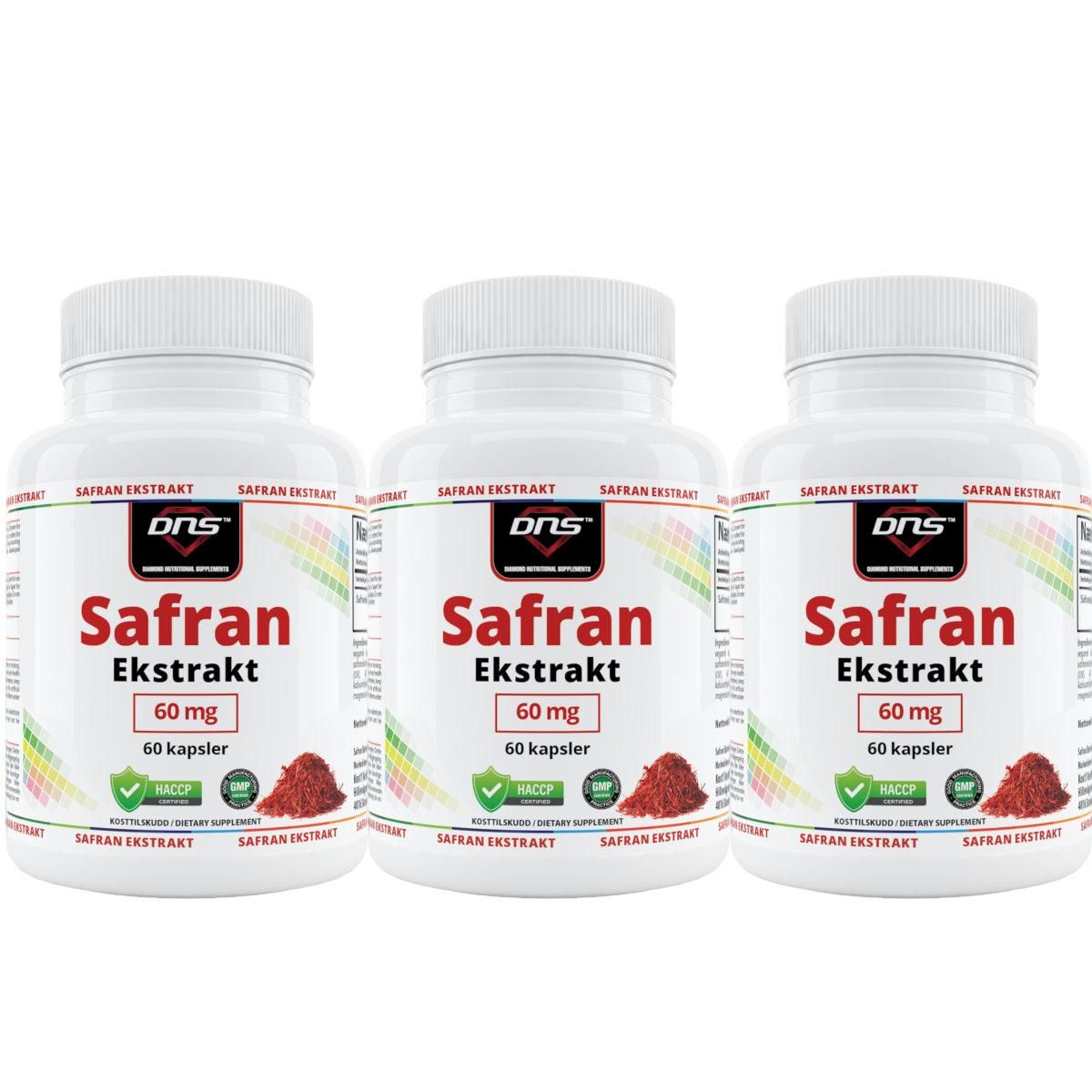 3-pack Safran Ekstrakt - 3 x 60 kapsler