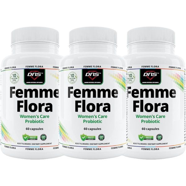 3-pack Femme Flora - Women's Care Probiotic - 3 x 60 kapsler