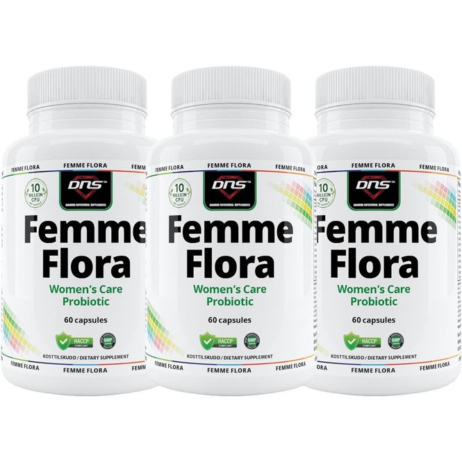 Hovedbilde 3-pack Femme Flora - Women's Care Probiotic - 3 x 60 kapsler