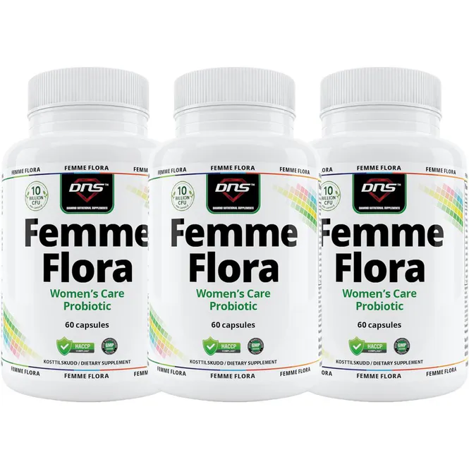 Hovedbilde 3-pack Femme Flora - Women's Care Probiotic - 3 x 60 kapsler