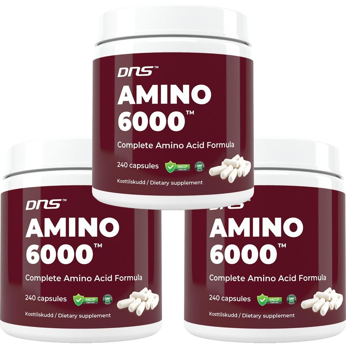 3-pack Amino 6000 - 3 x 240 kapsler