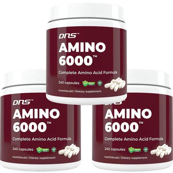 3-pack Amino 6000 - 3 x 240 kapsler