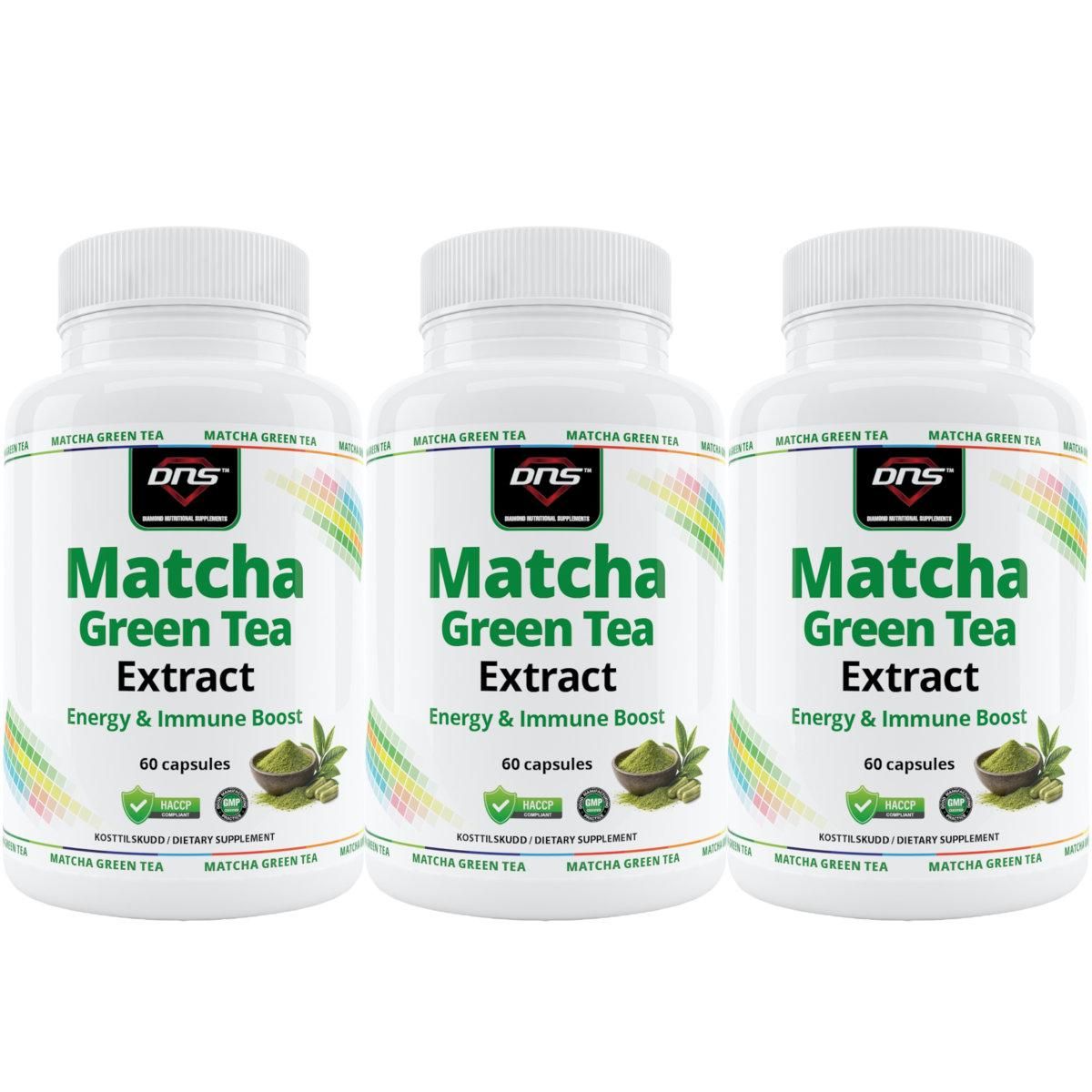 3-pack Matcha Green Tea Extract - 3 x 60 kapsler
